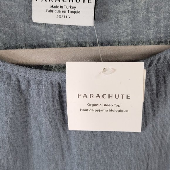 PARACHUTE women's organic cloud cotton top sleep Sz 2X NEW - Picture 6 of 6